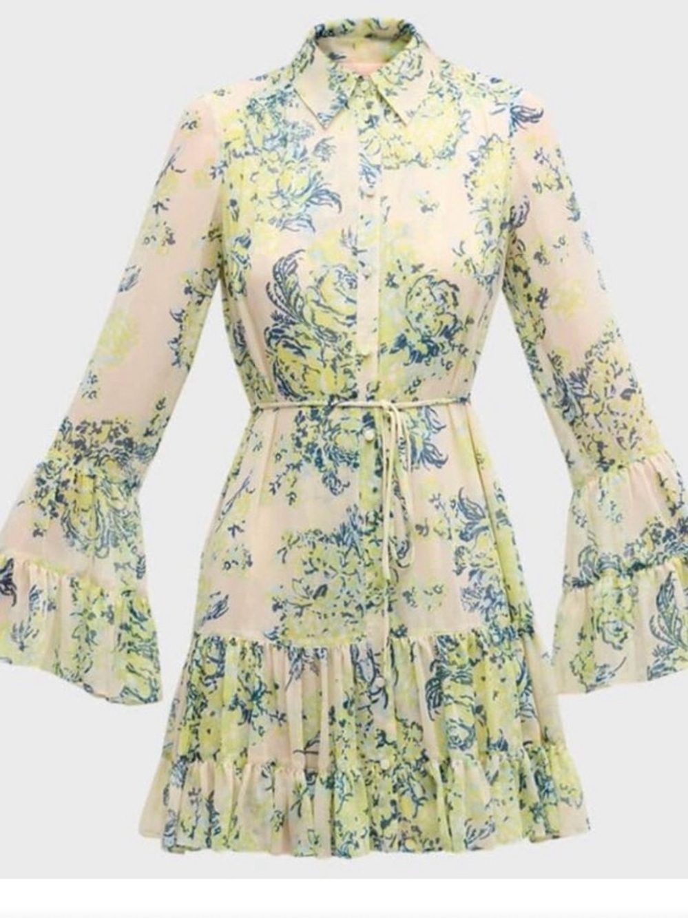 Floral Tie-Waist Midi Dress by CINQ A SEPT 6 revolve clothing